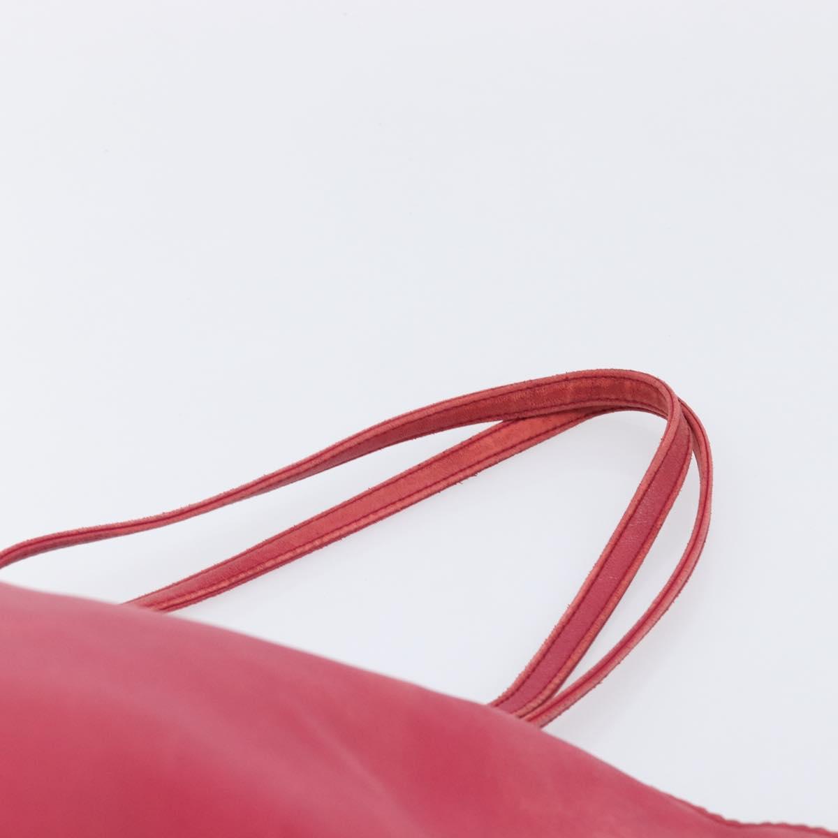 LOEWE Tote Bag Leather Pink Gold Auth hk4142