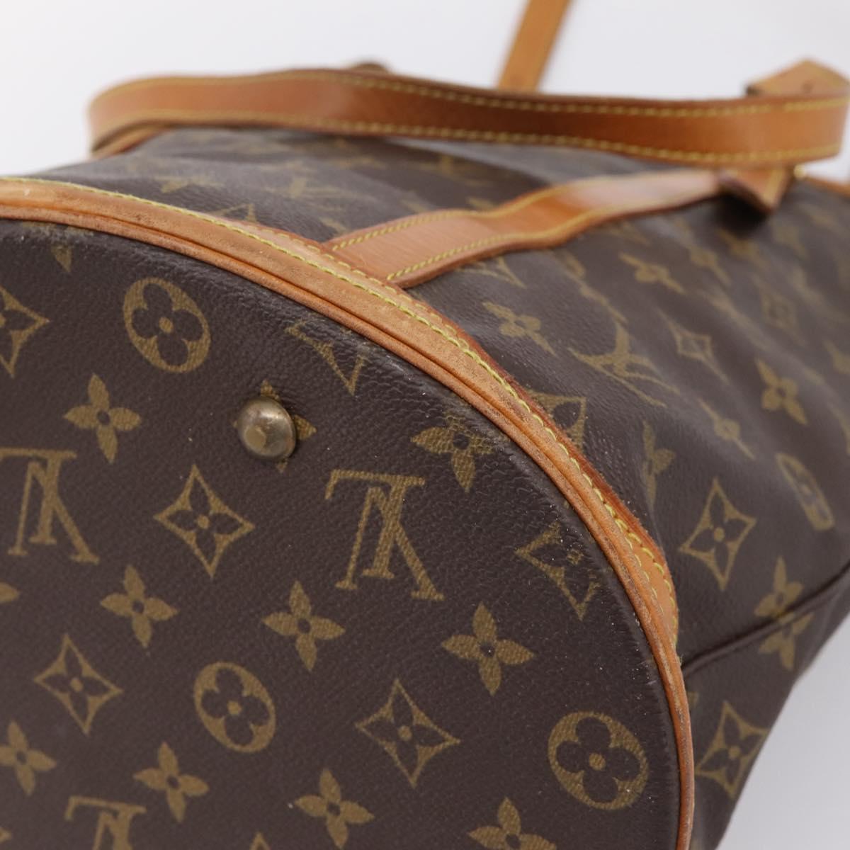 LOUIS VUITTON Monogram Bucket GM Shoulder Bag M42236 LV Auth hk4143