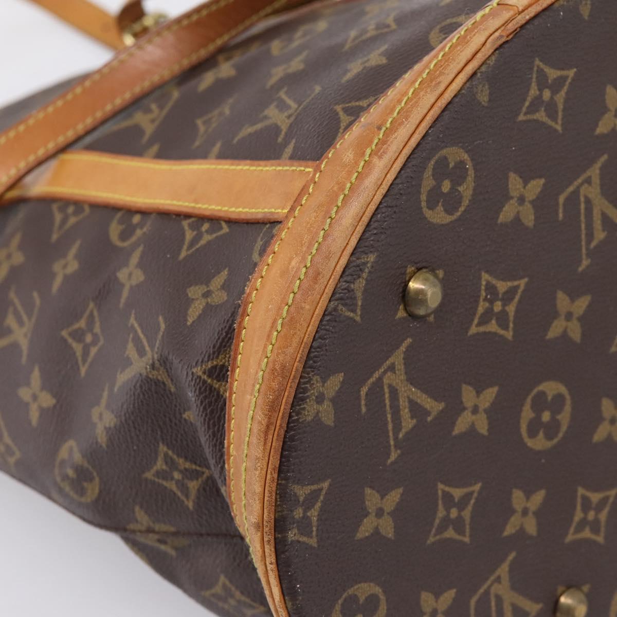LOUIS VUITTON Monogram Bucket GM Shoulder Bag M42236 LV Auth hk4143