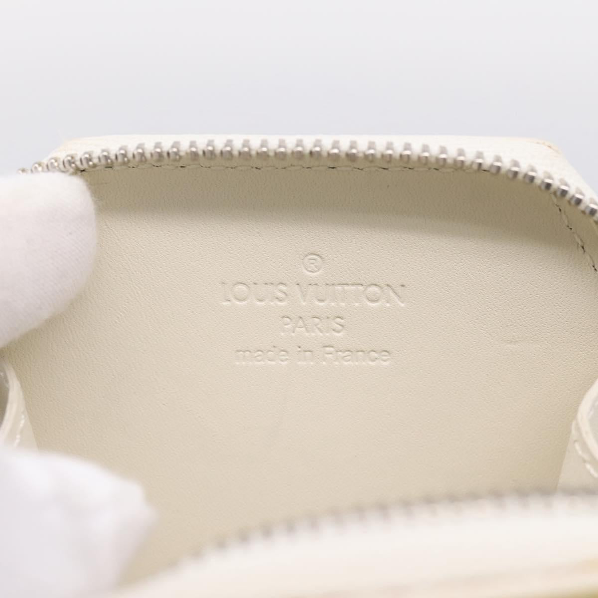 LOUIS VUITTON Vernis Porte Monnaie Flocon Purse Perle M58216 LV Auth hk4162A