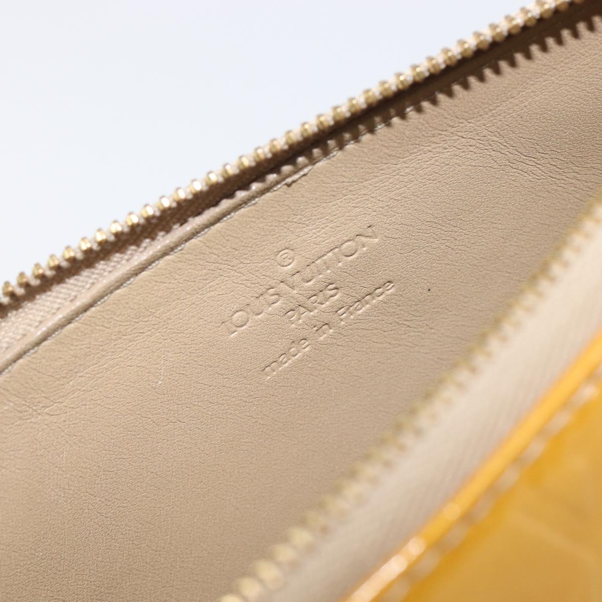 LOUIS VUITTON Monogram Vernis Lexington Pouch Beige M91010 LV Auth hk4167