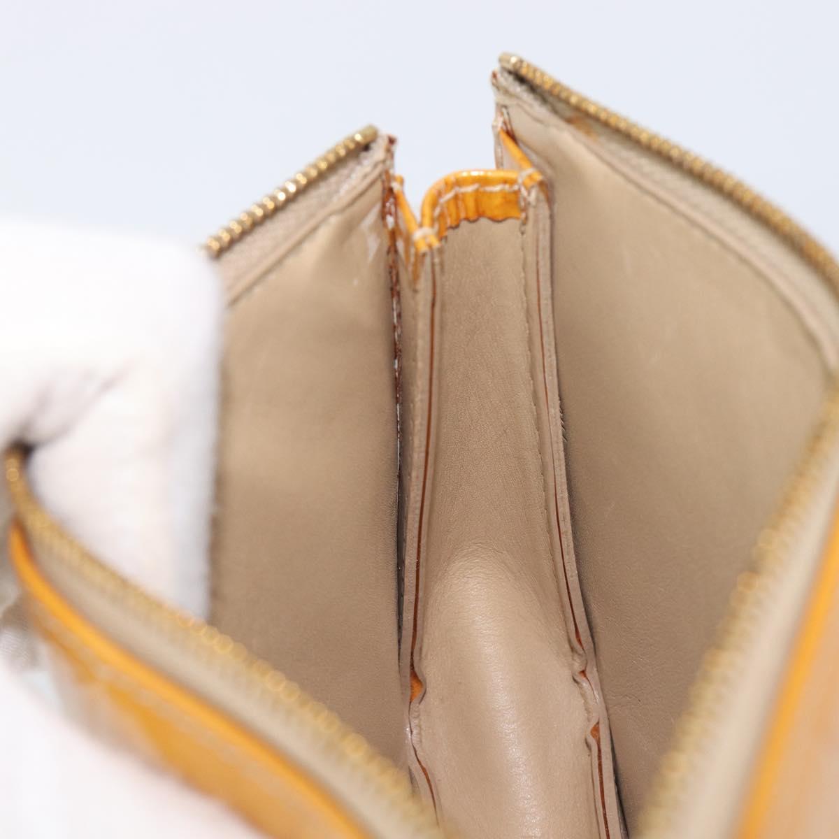 LOUIS VUITTON Monogram Vernis Lexington Pouch Beige M91010 LV Auth hk4167