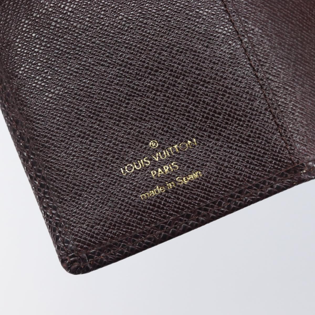 LOUIS VUITTON Taiga Agenda PM Day Planner Cover Acajou R20416 LV Auth hk4168