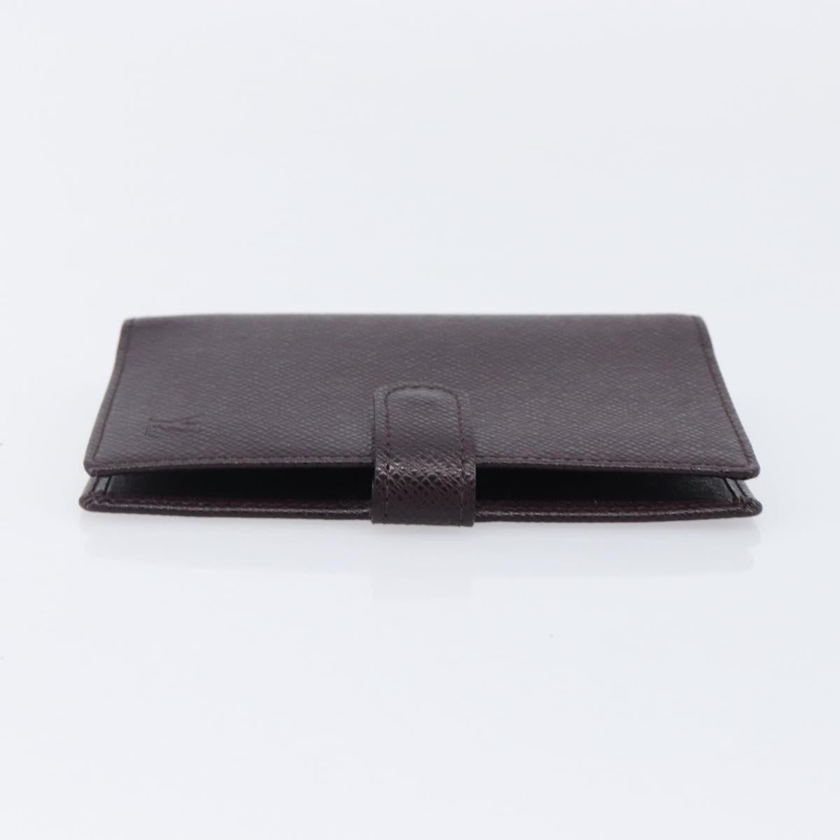 LOUIS VUITTON Taiga Agenda PM Day Planner Cover Acajou R20416 LV Auth hk4168
