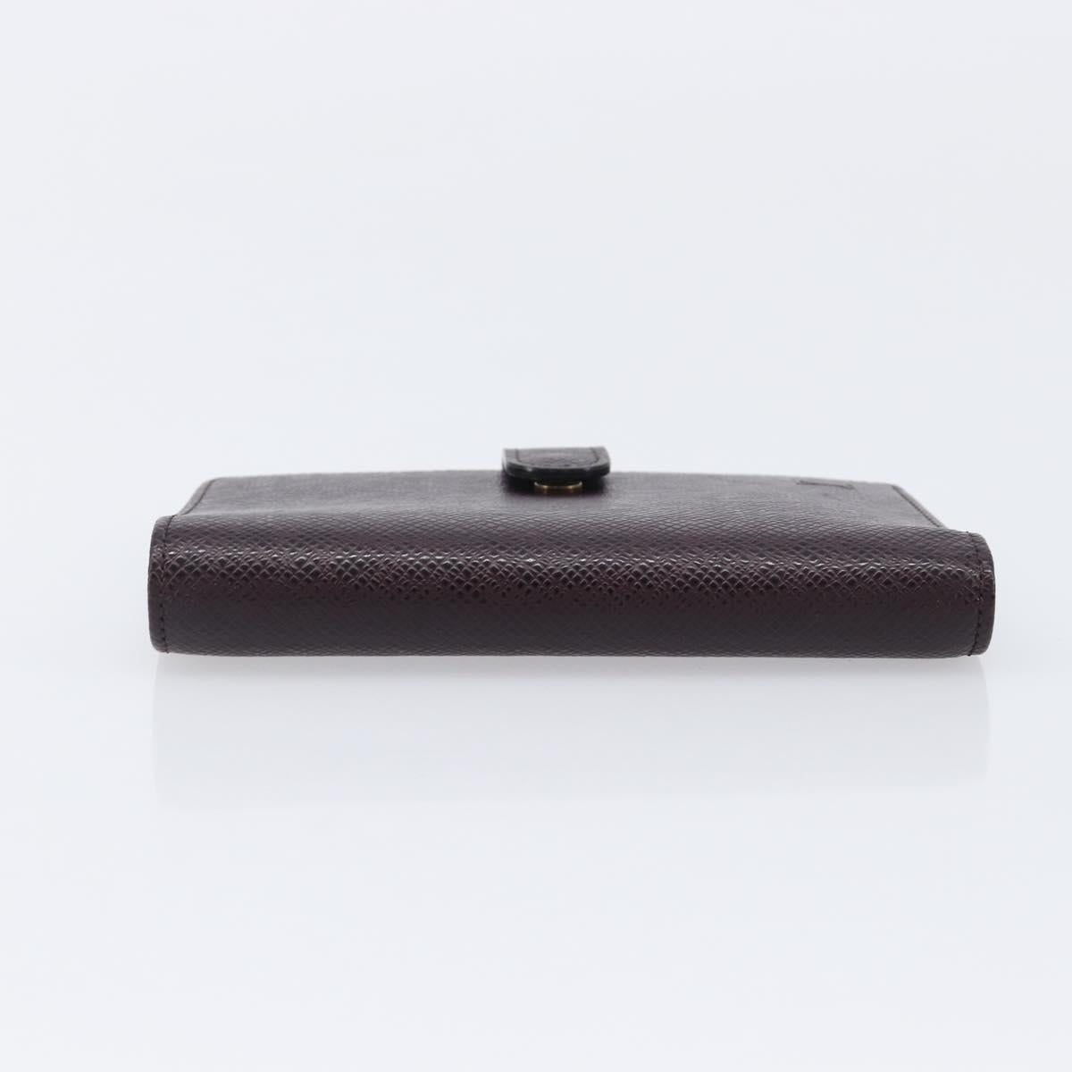 LOUIS VUITTON Taiga Agenda PM Day Planner Cover Acajou R20416 LV Auth hk4168