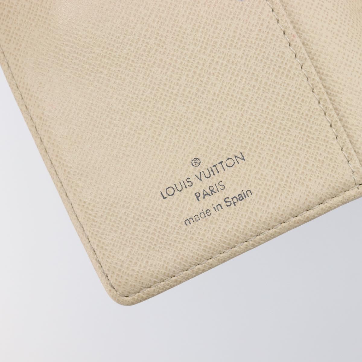 LOUIS VUITTON Damier Azur Agenda PM Day Planner Cover R20706 LV Auth hk4169