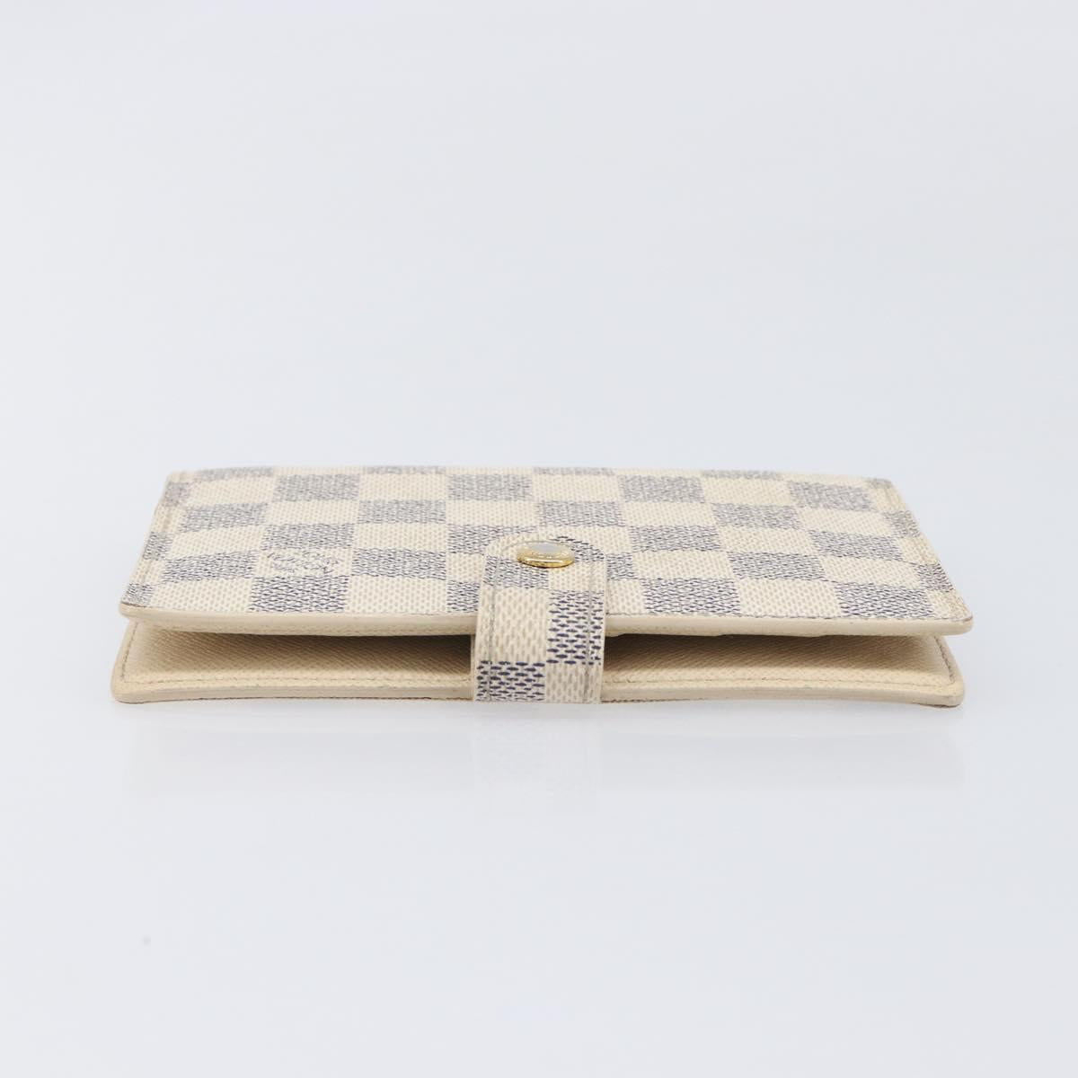 LOUIS VUITTON Damier Azur Agenda PM Day Planner Cover R20706 LV Auth hk4169
