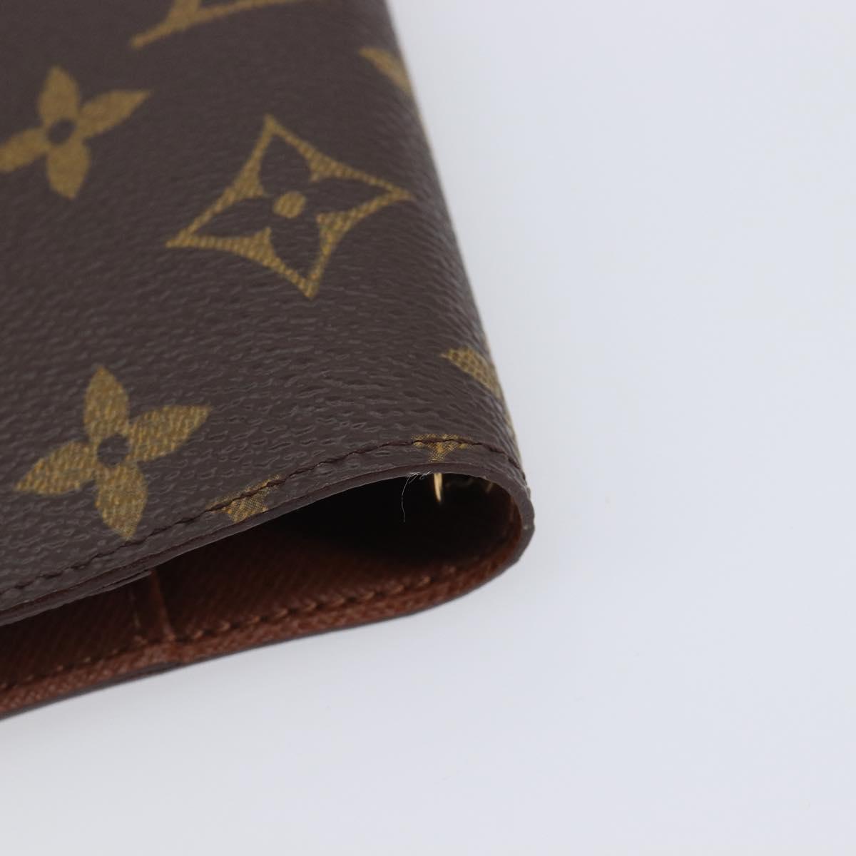 LOUIS VUITTON Monogram Agenda PM Day Planner Cover R20005 LV Auth hk4170