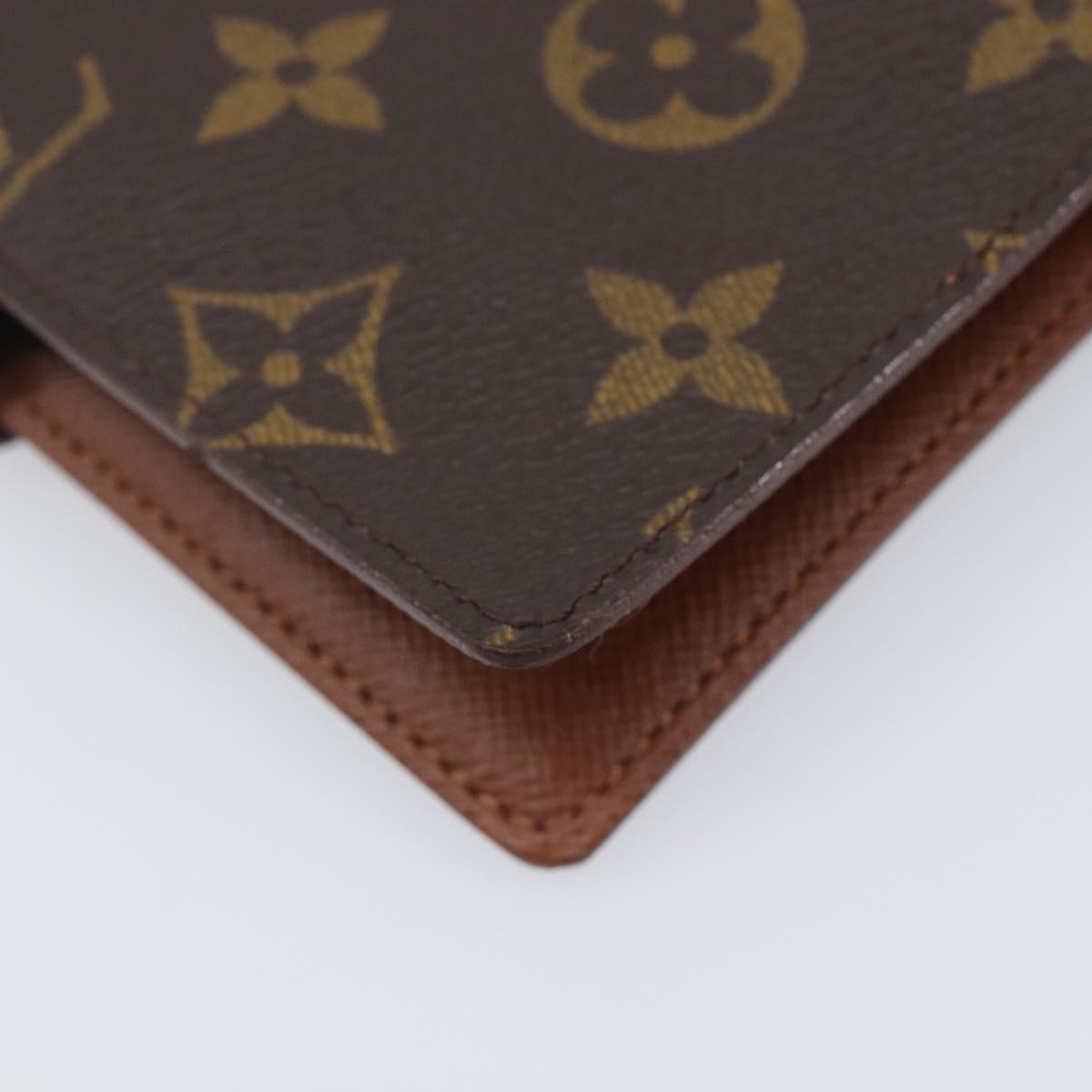 LOUIS VUITTON Monogram Agenda PM Day Planner Cover R20005 LV Auth hk4170