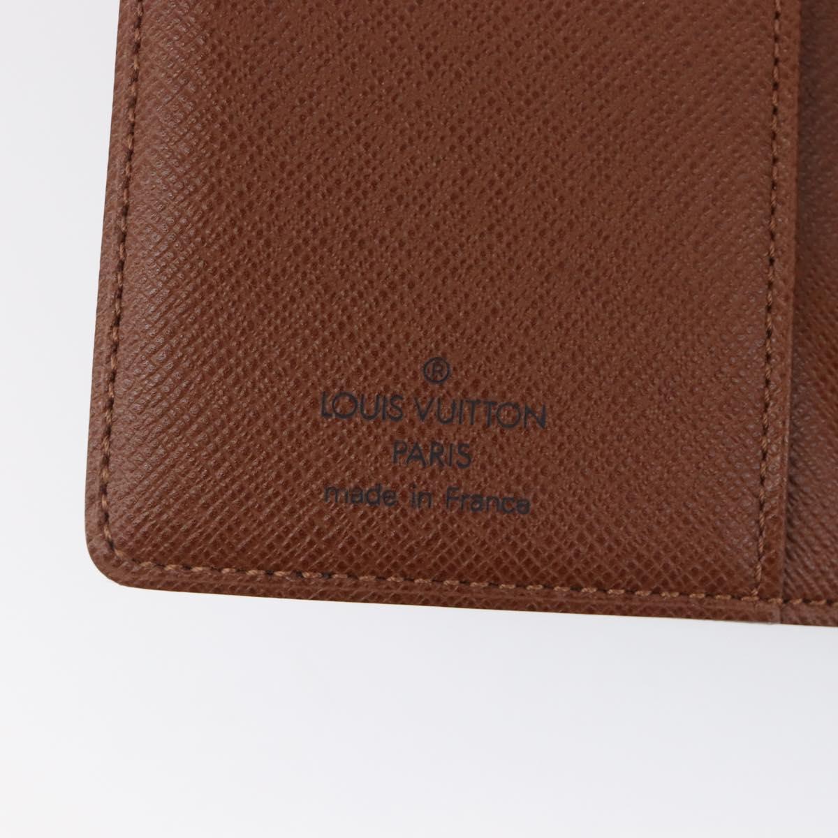 LOUIS VUITTON Monogram Agenda PM Day Planner Cover R20005 LV Auth hk4170
