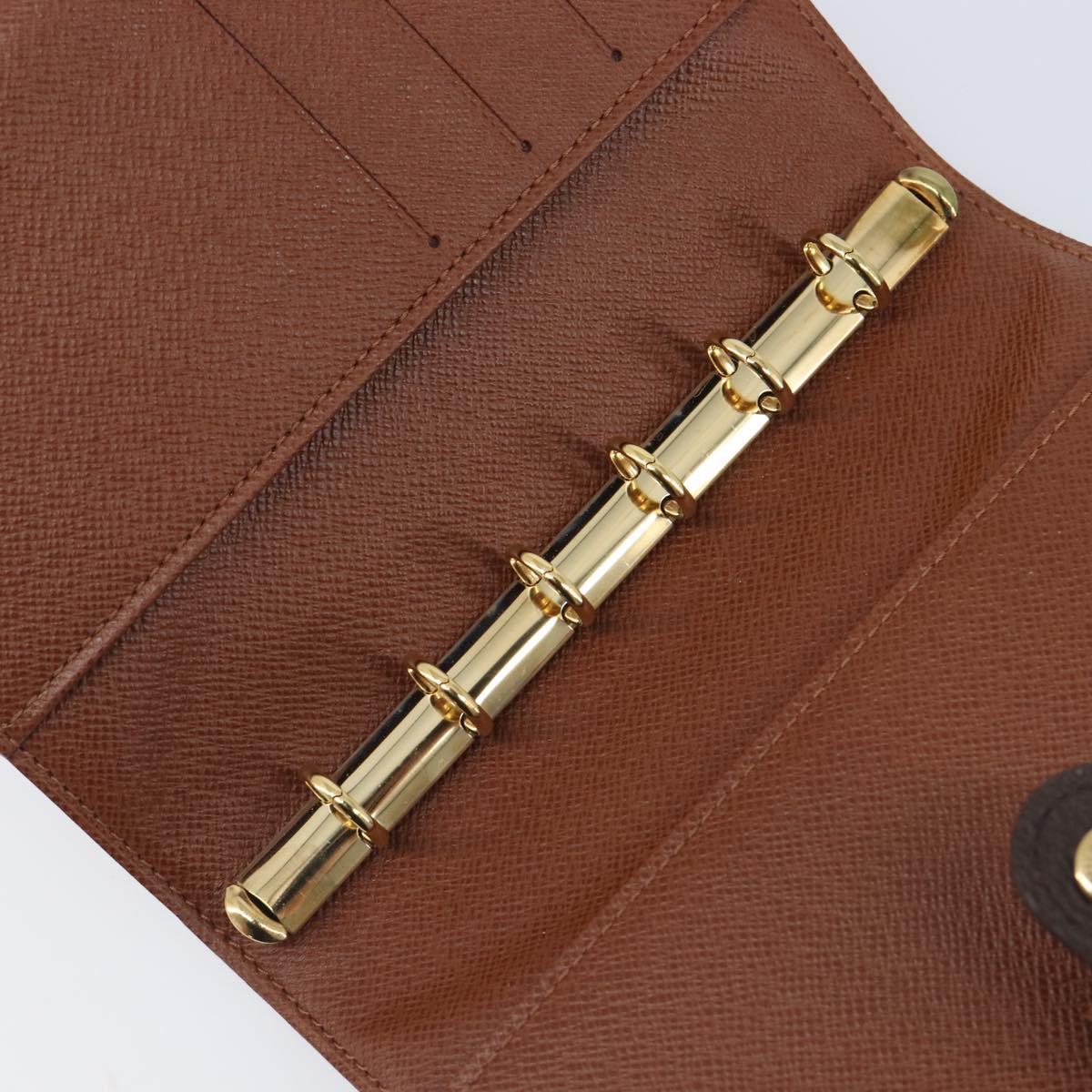 LOUIS VUITTON Monogram Agenda PM Day Planner Cover R20005 LV Auth hk4170