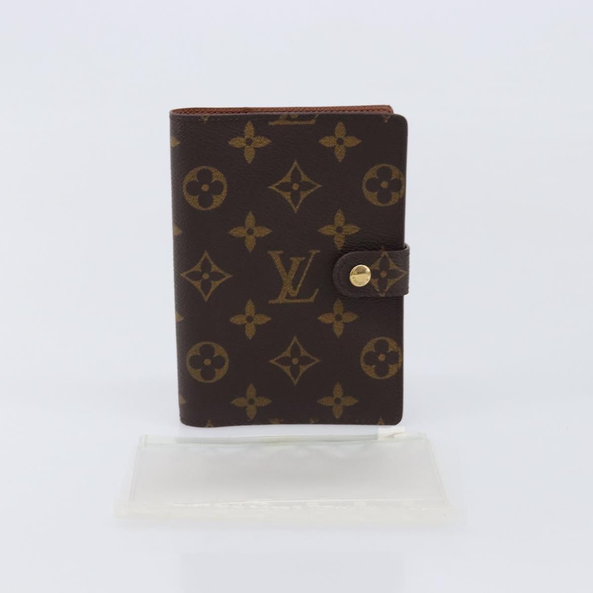 LOUIS VUITTON Monogram Agenda PM Day Planner Cover R20005 LV Auth hk4170