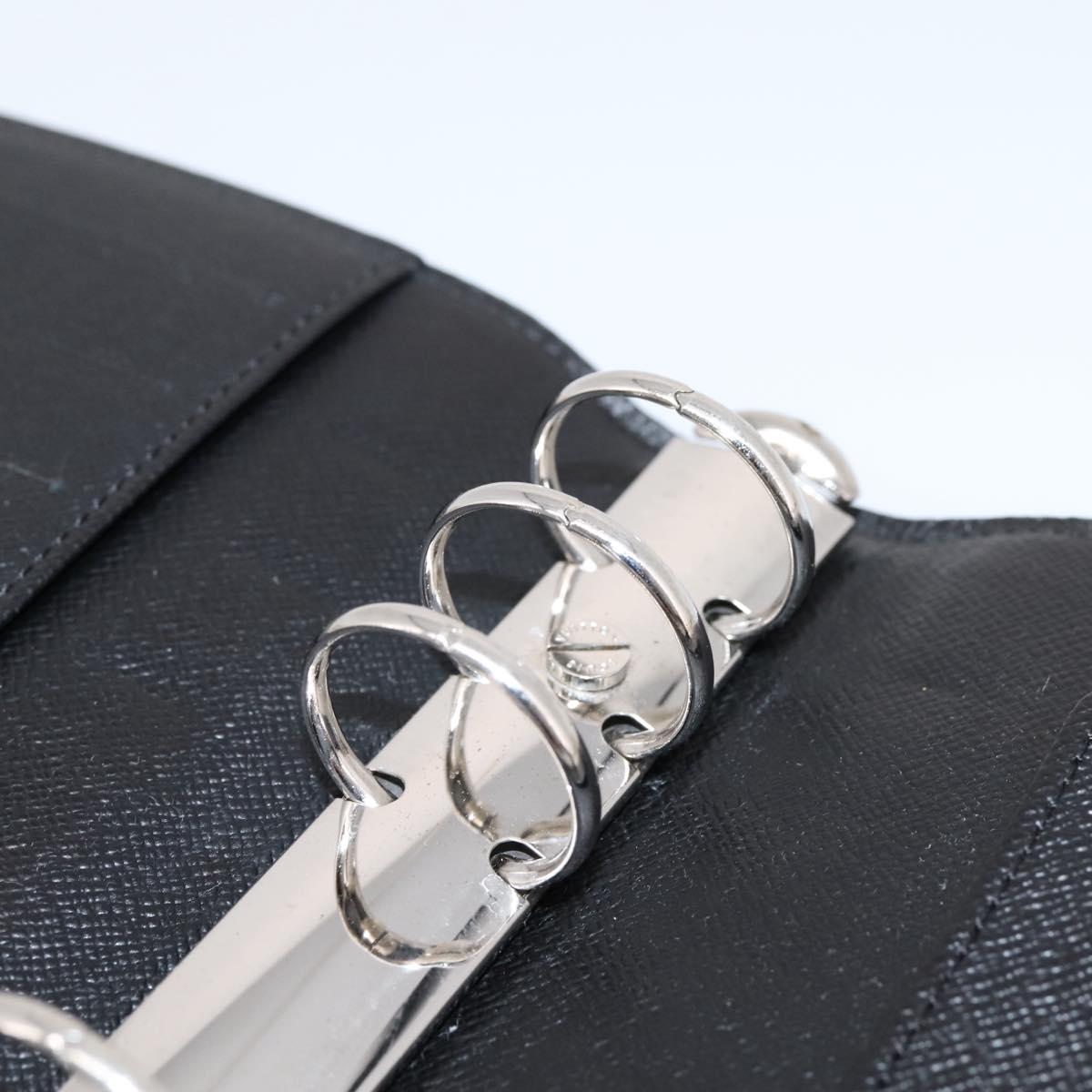 LOUIS VUITTON Epi Agenda MM Day Planner Cover Black R20042 LV Auth hk4173