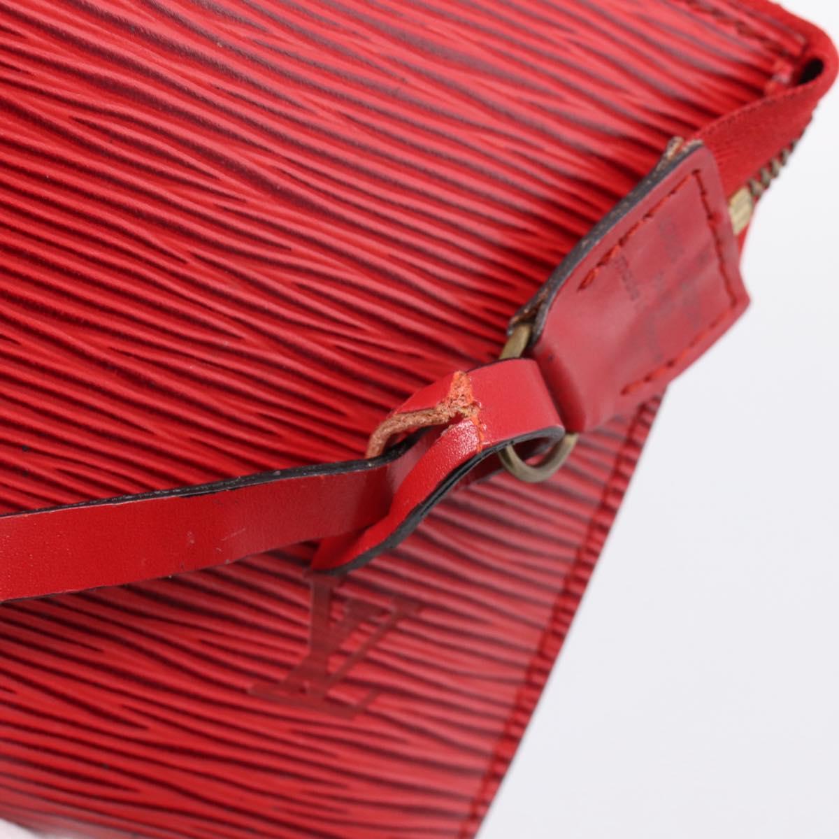 LOUIS VUITTON Epi Pochette Accessoires Pouch Red M52947 LV Auth hk4176