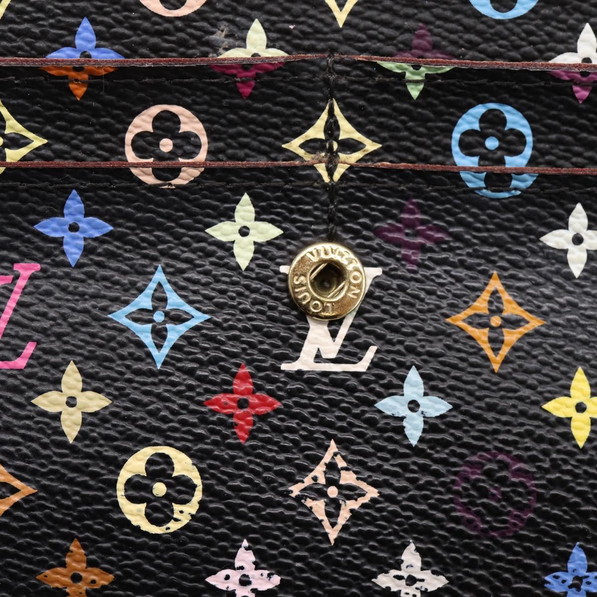 LOUIS VUITTON Monogram Multicolor Portefeiulle Sarah Wallet M60668 Auth hk4177