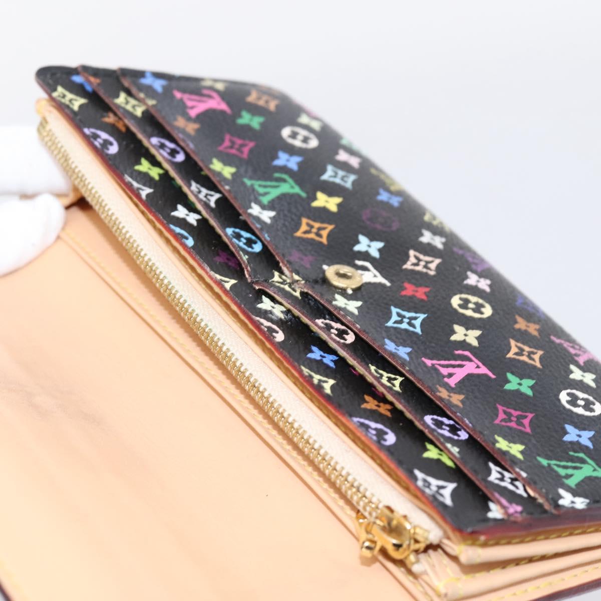 LOUIS VUITTON Monogram Multicolor Portefeiulle Sarah Wallet M60668 Auth hk4177