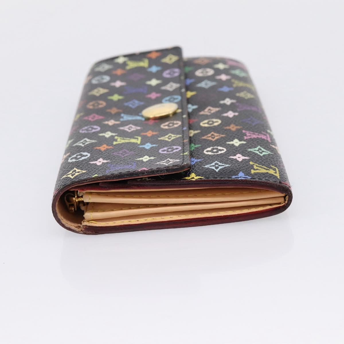 LOUIS VUITTON Monogram Multicolor Portefeiulle Sarah Wallet M60668 Auth hk4177