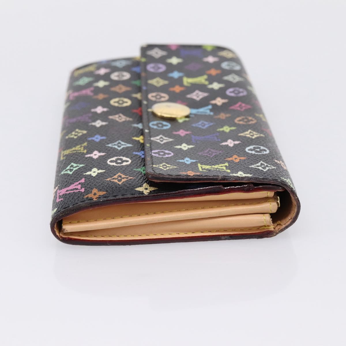 LOUIS VUITTON Monogram Multicolor Portefeiulle Sarah Wallet M60668 Auth hk4177
