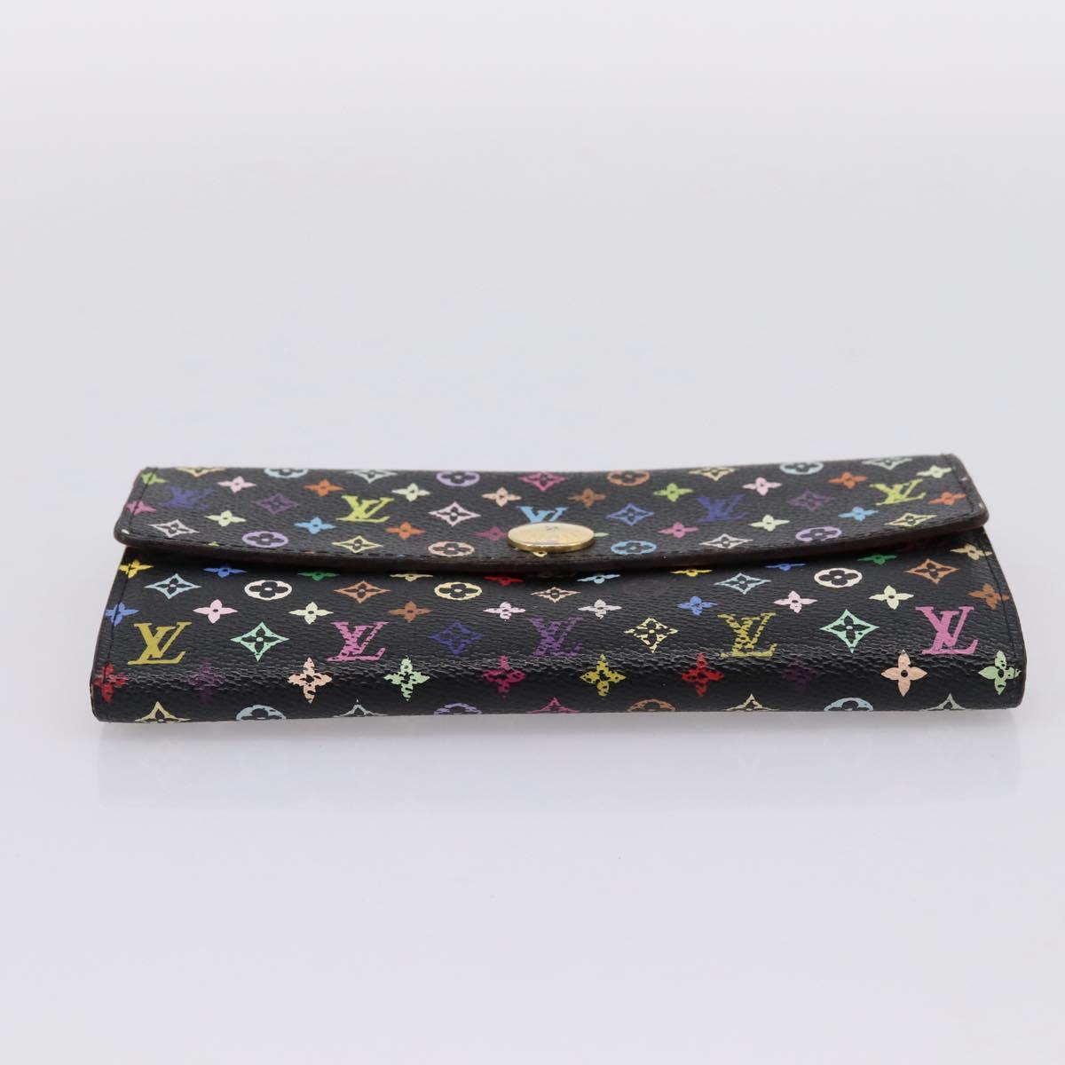 LOUIS VUITTON Monogram Multicolor Portefeiulle Sarah Wallet M60668 Auth hk4177