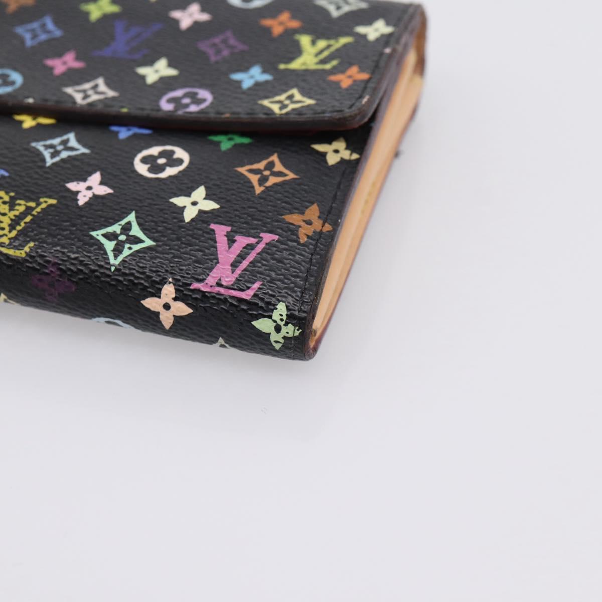 LOUIS VUITTON Monogram Multicolor Portefeiulle Sarah Wallet M60668 Auth hk4177