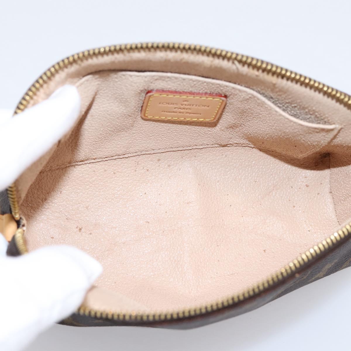 LOUIS VUITTON Monogram Pochette Cosmetic PM Pouch M43998 LV Auth hk4178