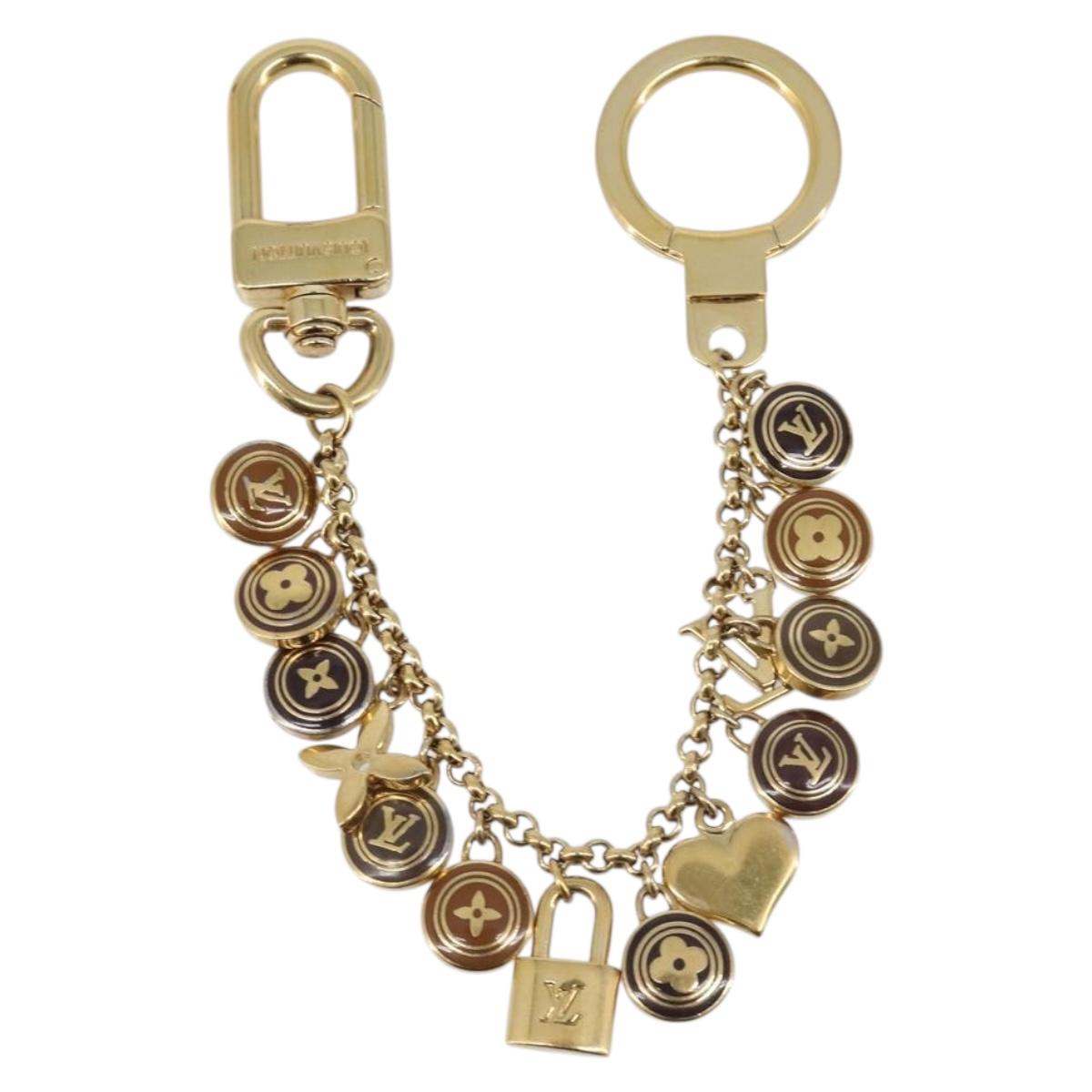 LOUIS VUITTON Porte Cles Chainne Pastille Key Holder metal M65386 LV Auth hk4180