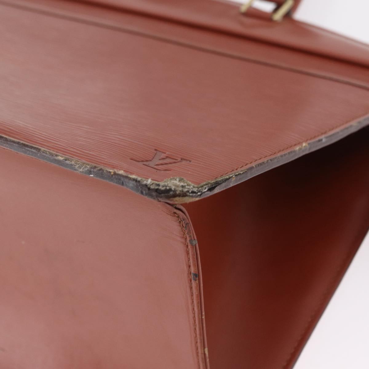 LOUIS VUITTON Epi Riviera Hand Bag Brown M48183 LV Auth hk4183