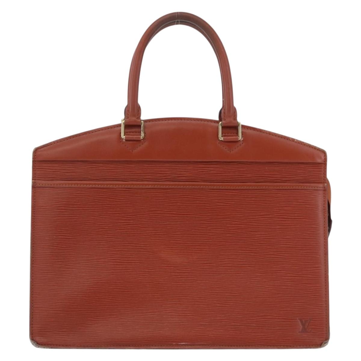 LOUIS VUITTON Epi Riviera Hand Bag Brown M48183 LV Auth hk4183