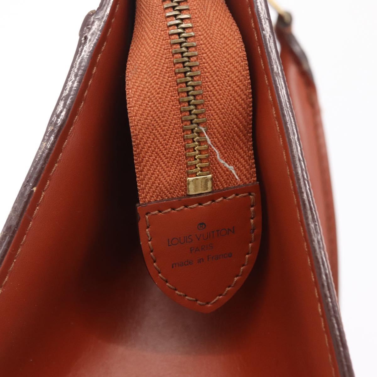 LOUIS VUITTON Epi Riviera Hand Bag Brown M48183 LV Auth hk4183