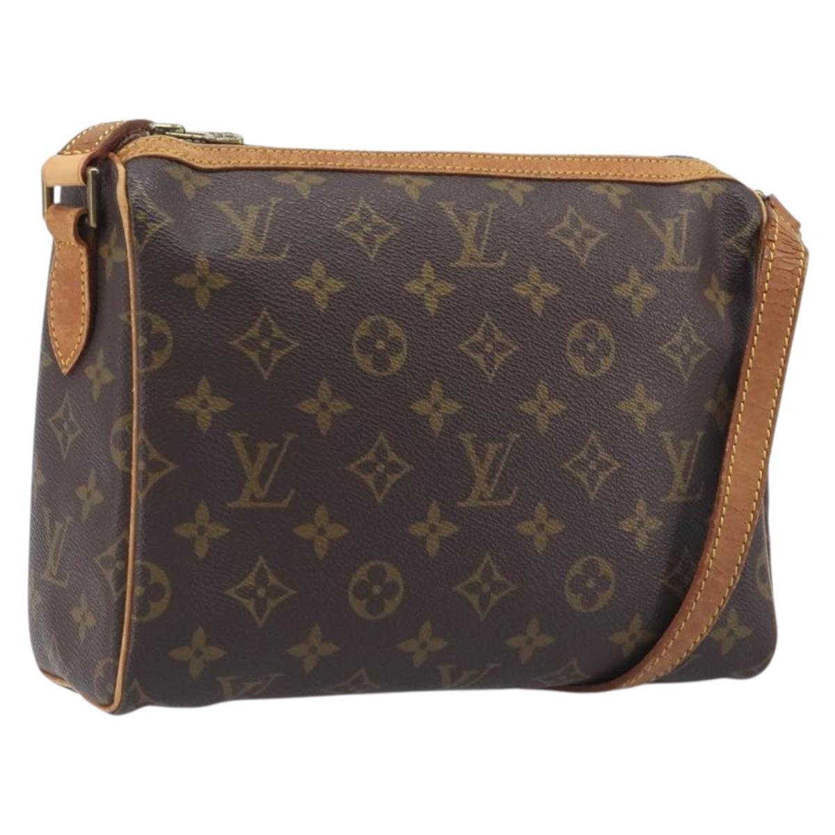 LOUIS VUITTON Monogram Tulle Lee Shoulder Bag M51348 LV Auth hk4185