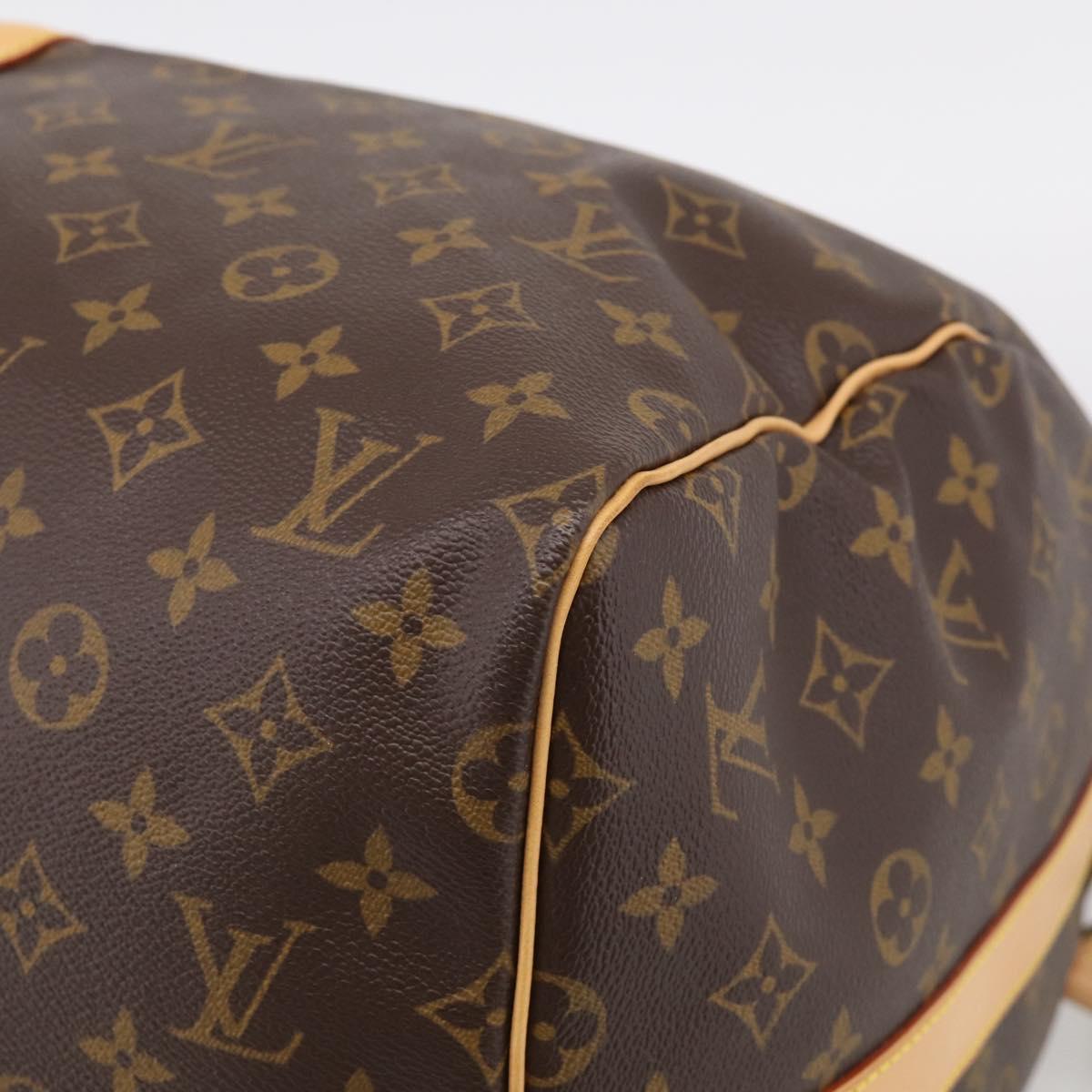 LOUIS VUITTON Monogram Keepall Bandouliere 55 Boston Bag M41414 LV Auth hk4191V
