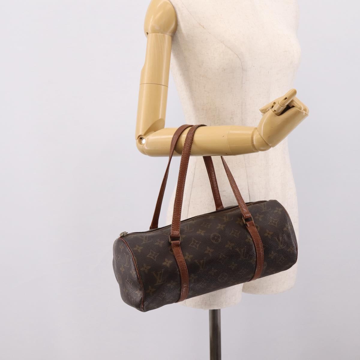 LOUIS VUITTON Monogram Papillon 30 Hand Bag M51365 LV Auth hk4192