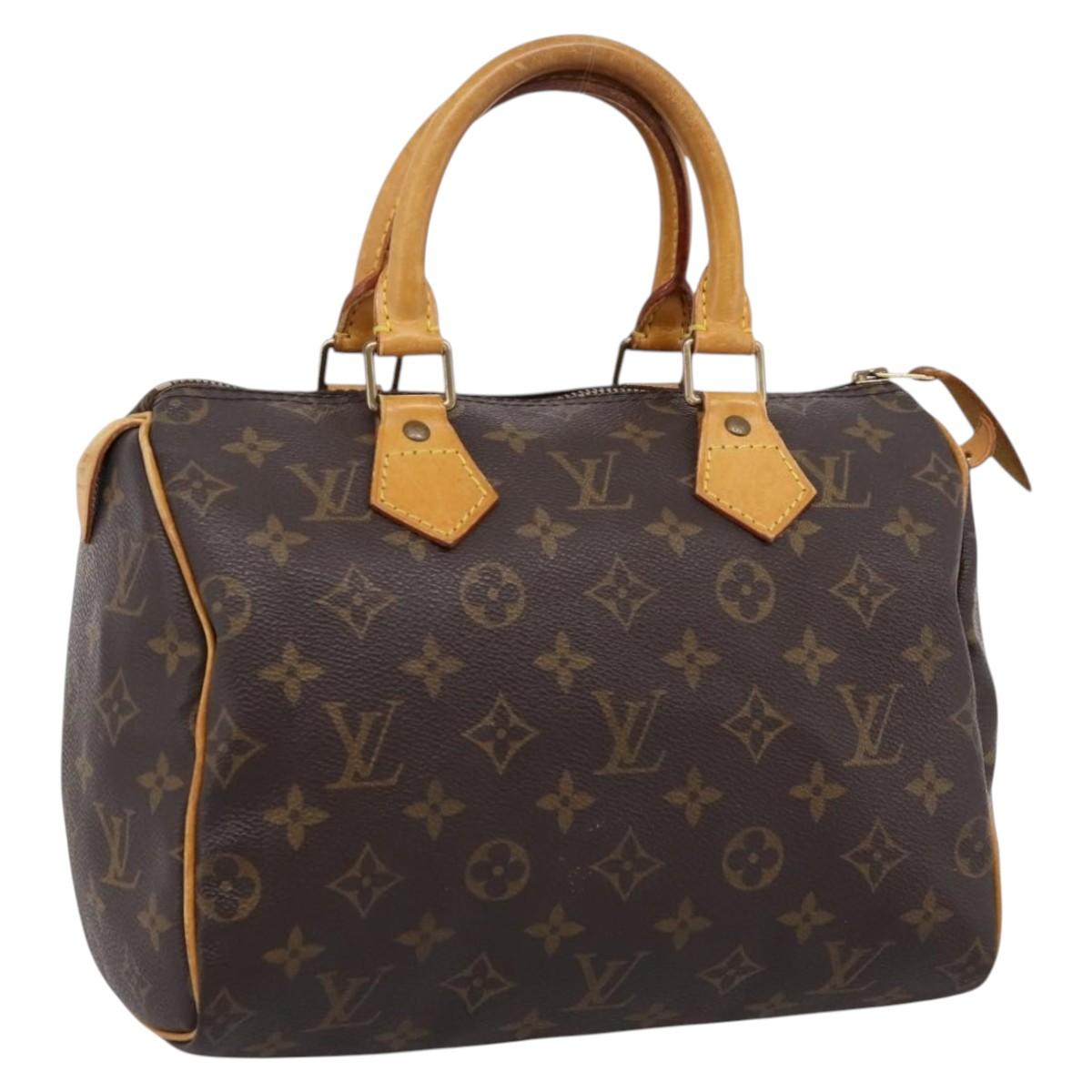 LOUIS VUITTON Monogram Speedy 25 Hand Bag M41528 LV Auth hk4198