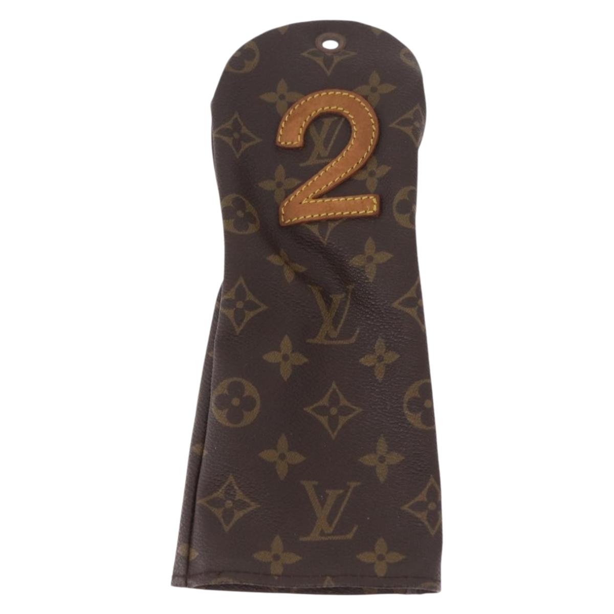 LOUIS VUITTON Monogram Golf Head Cover 3 Set LV Auth hk4199