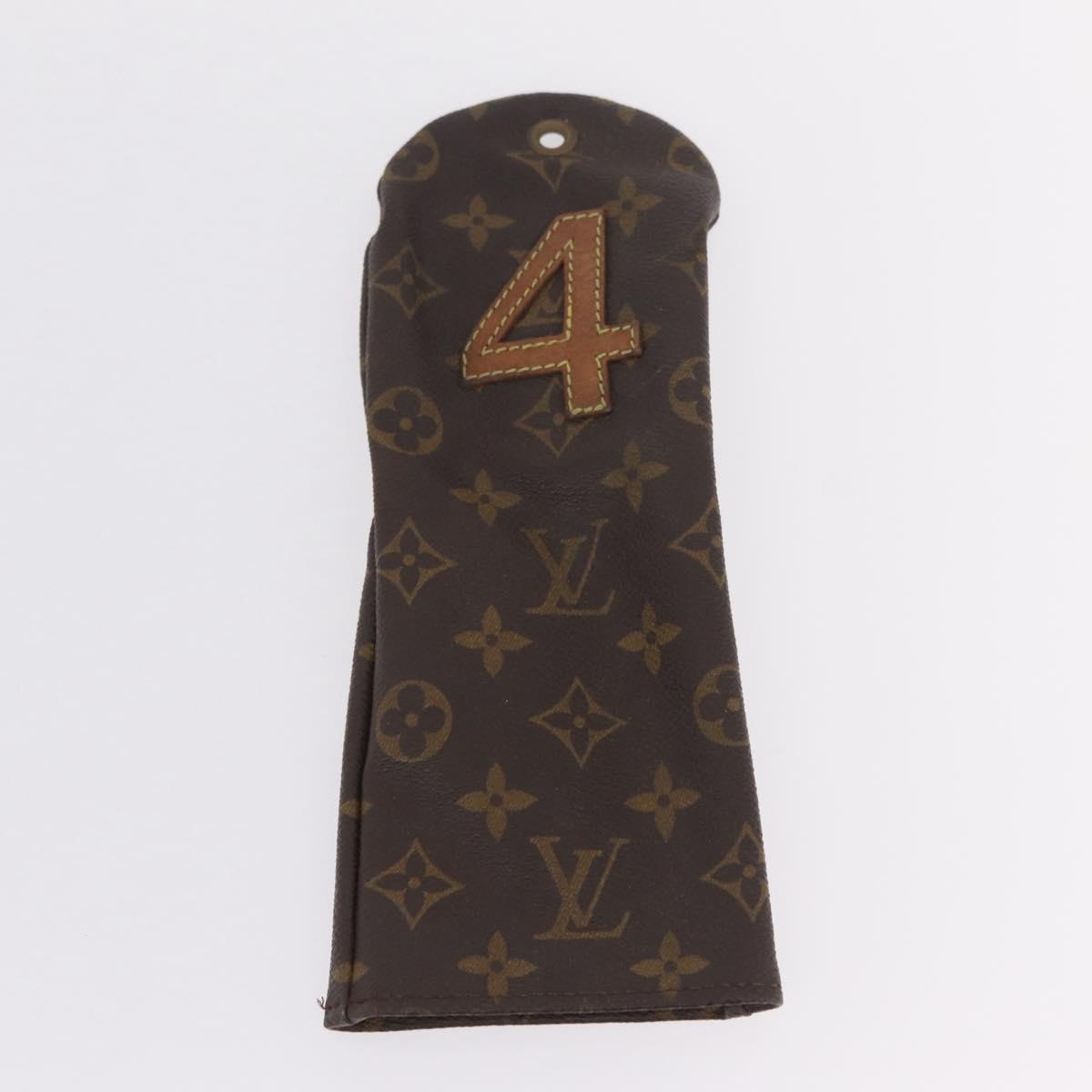 LOUIS VUITTON Monogram Golf Head Cover 3 Set LV Auth hk4199