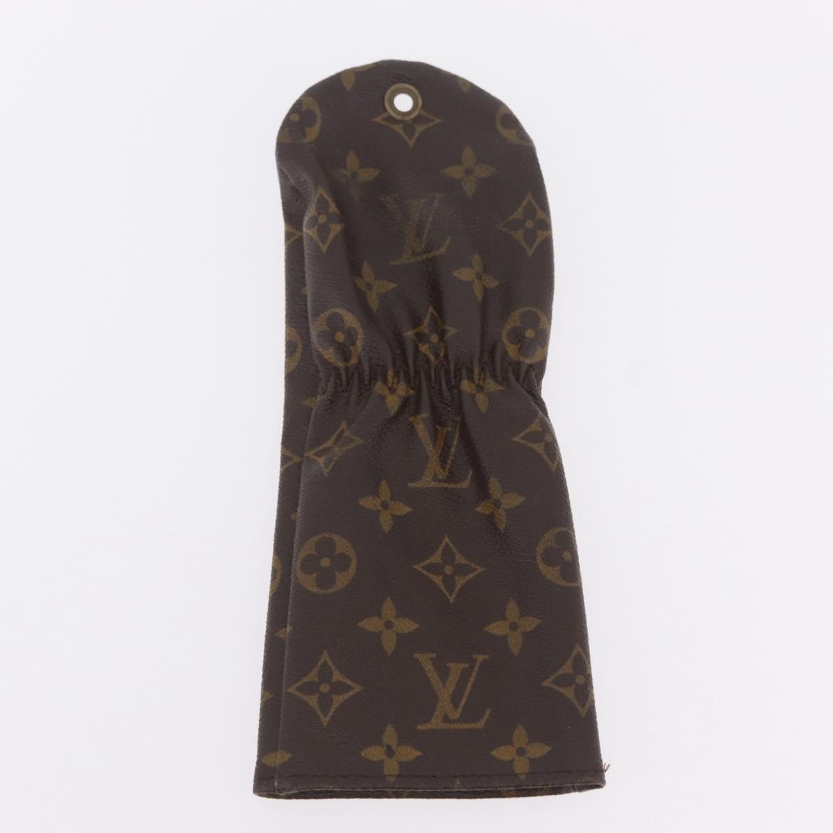 LOUIS VUITTON Monogram Golf Head Cover 3 Set LV Auth hk4199