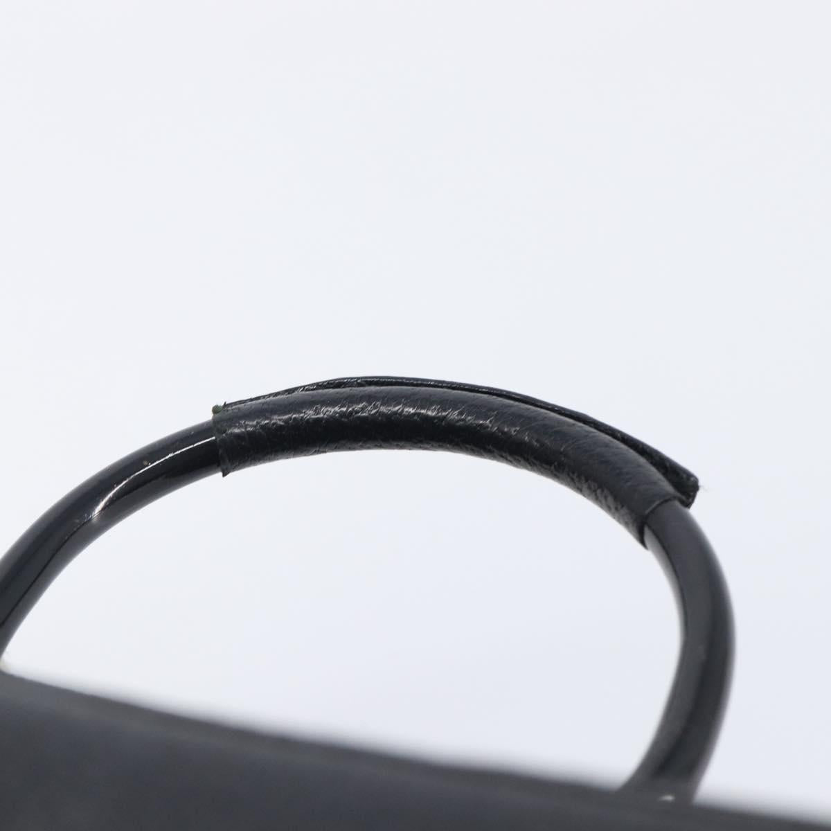 GUCCI Vanity Pouch Leather Black Silver 039 1705 0710 Auth hk4201