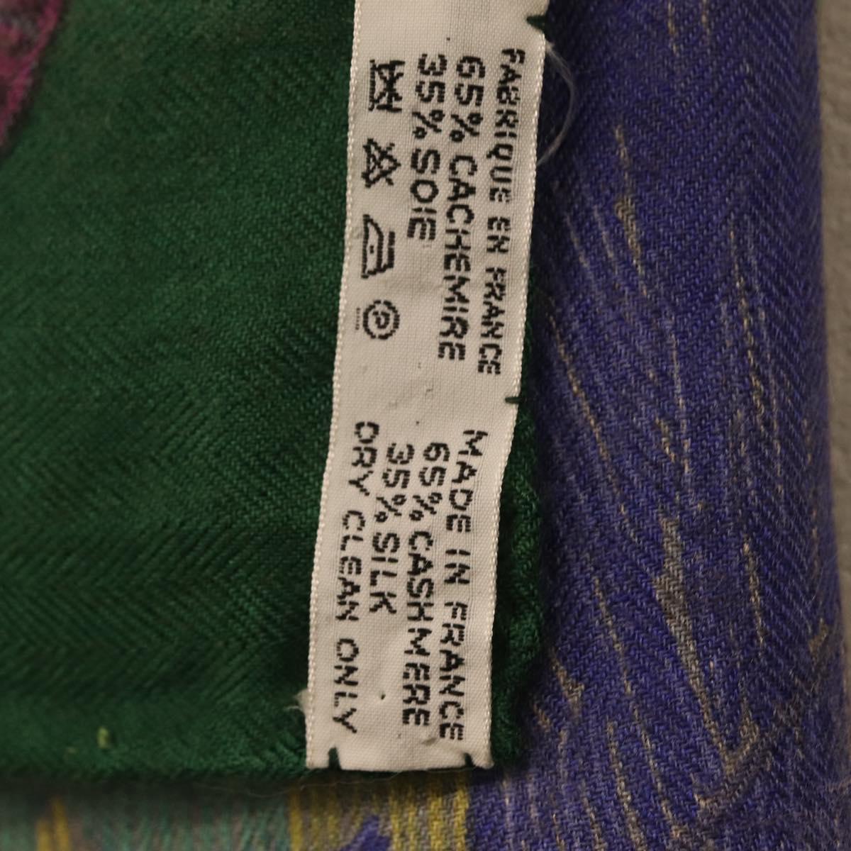 HERMES Carre 90 Scarf ""HENRY F SMITH SAILOR"" Cashmere Green Auth hk4233
