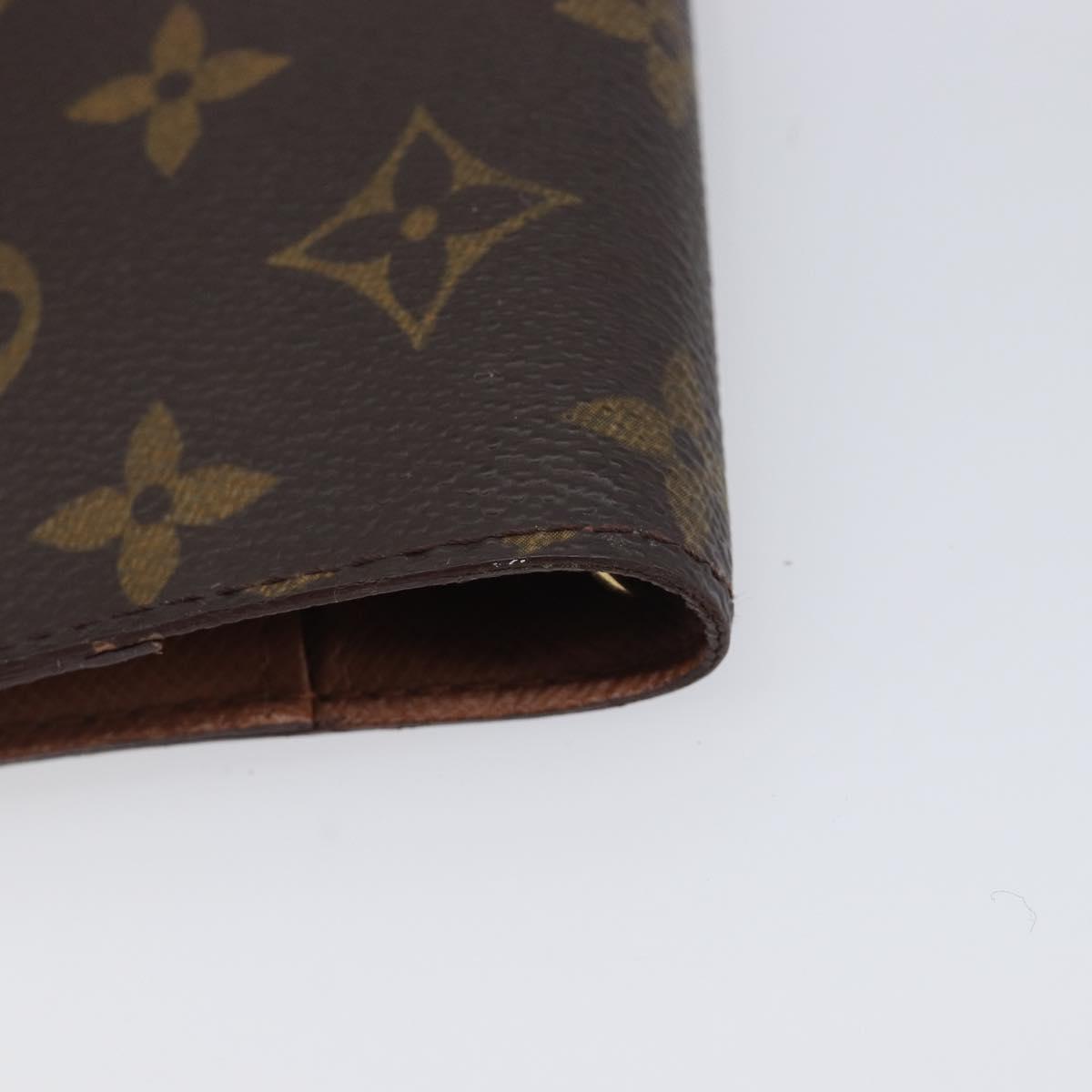 LOUIS VUITTON Monogram Agenda PM Day Planner Cover R20005 LV Auth hk4250
