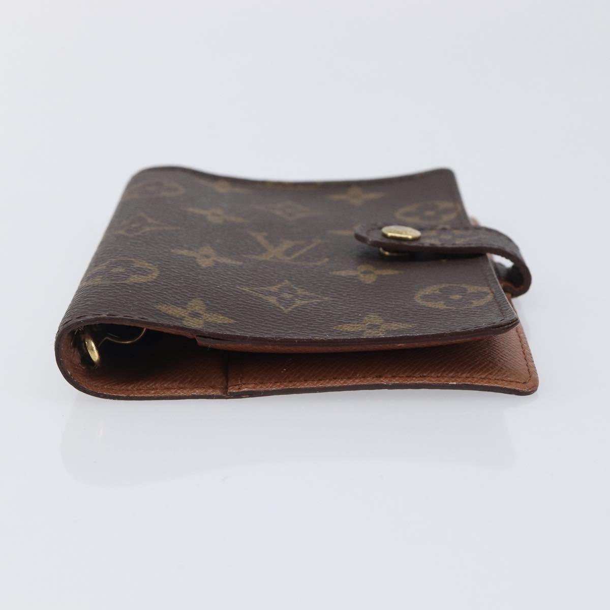 LOUIS VUITTON Monogram Agenda PM Day Planner Cover R20005 LV Auth hk4250