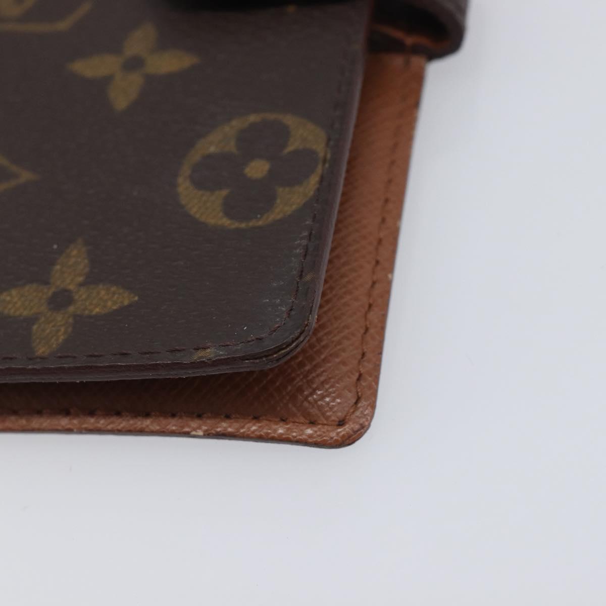 LOUIS VUITTON Monogram Agenda PM Day Planner Cover R20005 LV Auth hk4250