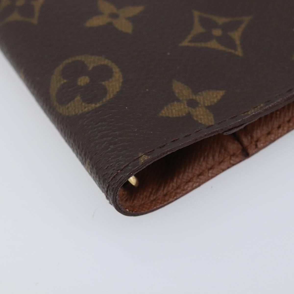 LOUIS VUITTON Monogram Agenda PM Day Planner Cover R20005 LV Auth hk4250