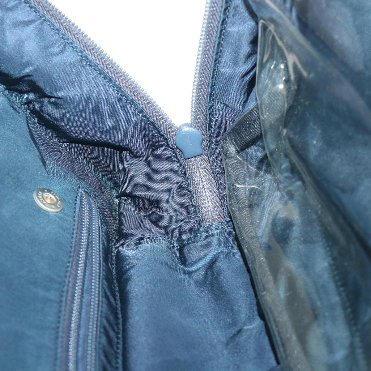 PRADA Hand Bag Nylon Navy Auth hk867