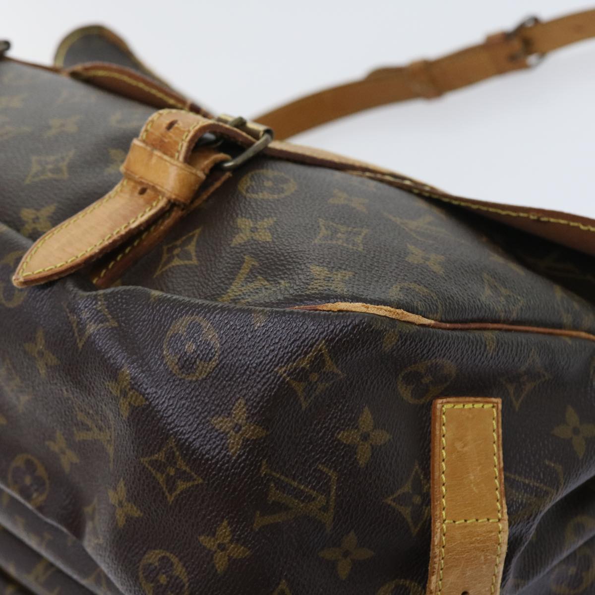 LOUIS VUITTON Monogram Saumur 43 Shoulder Bag M42252 LV Auth hk868