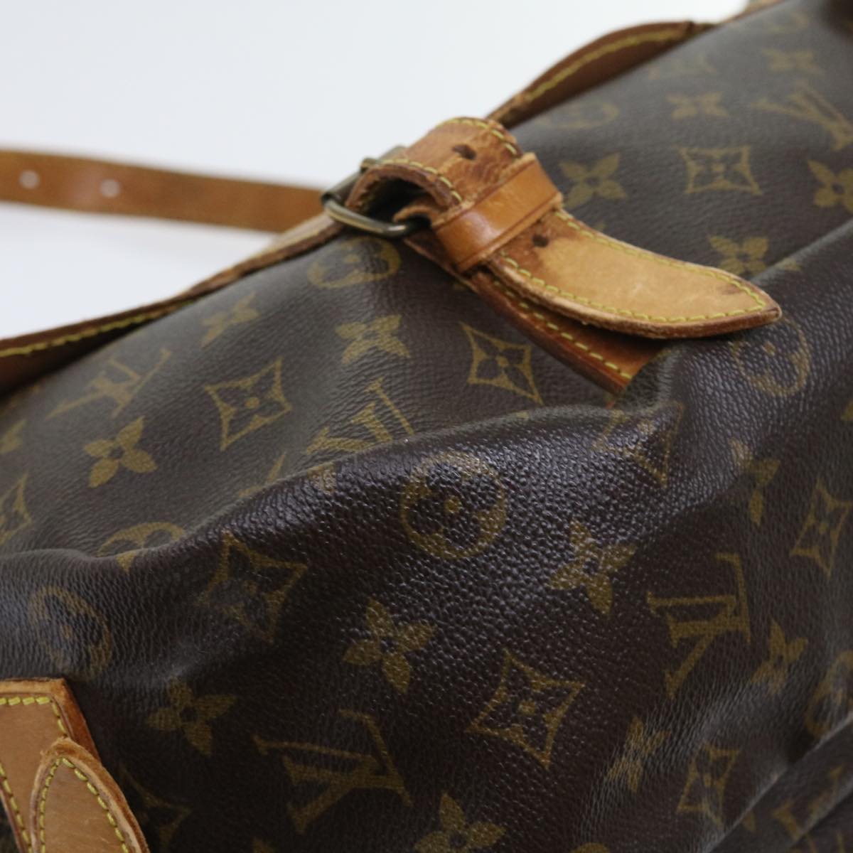 LOUIS VUITTON Monogram Saumur 43 Shoulder Bag M42252 LV Auth hk868