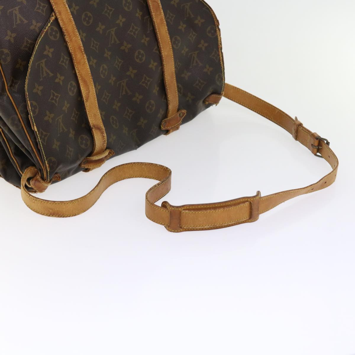 LOUIS VUITTON Monogram Saumur 43 Shoulder Bag M42252 LV Auth hk868