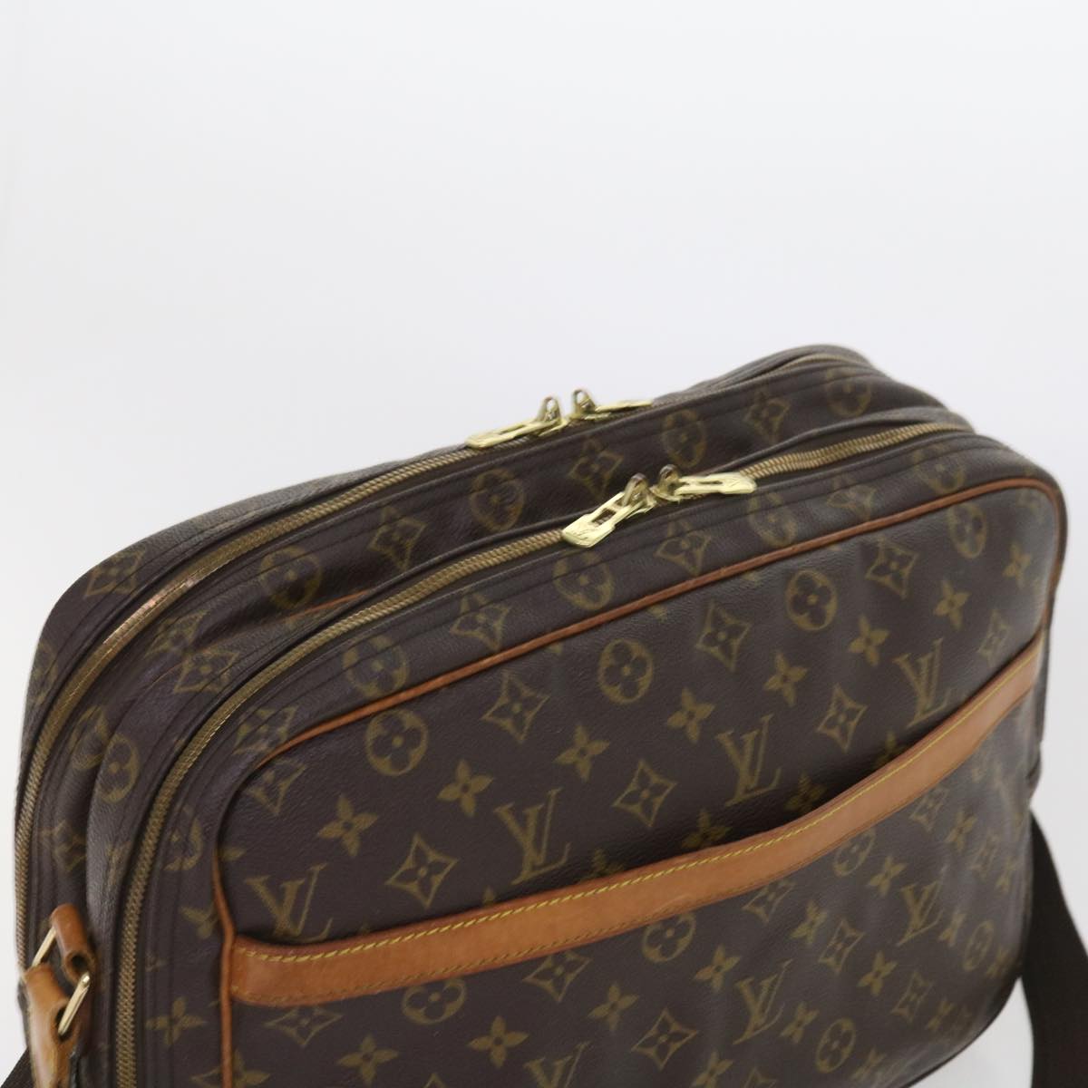 LOUIS VUITTON Monogram Reporter GM Shoulder Bag M45252 LV Auth hk885