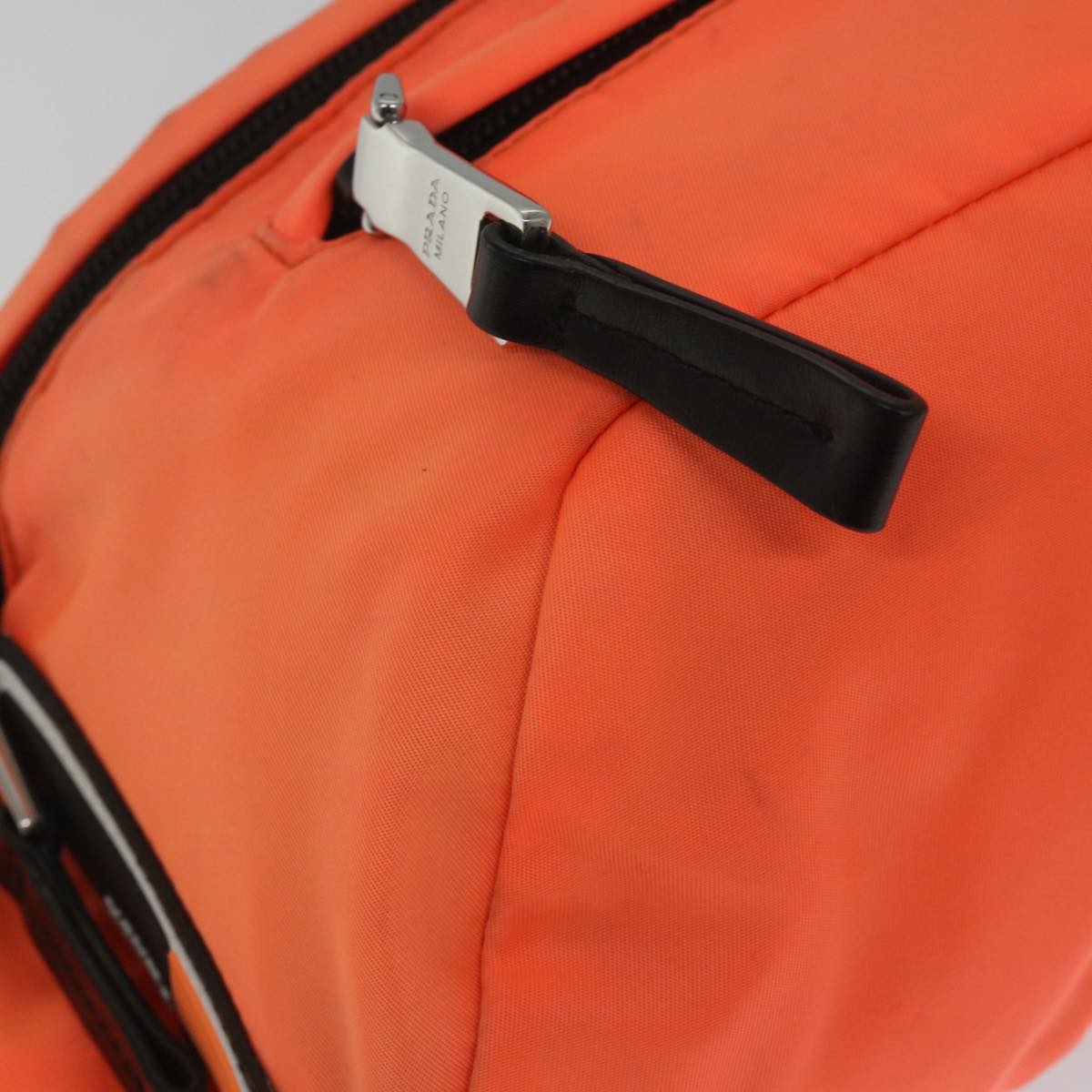 PRADA Waist bag Nylon Orange Auth hk893