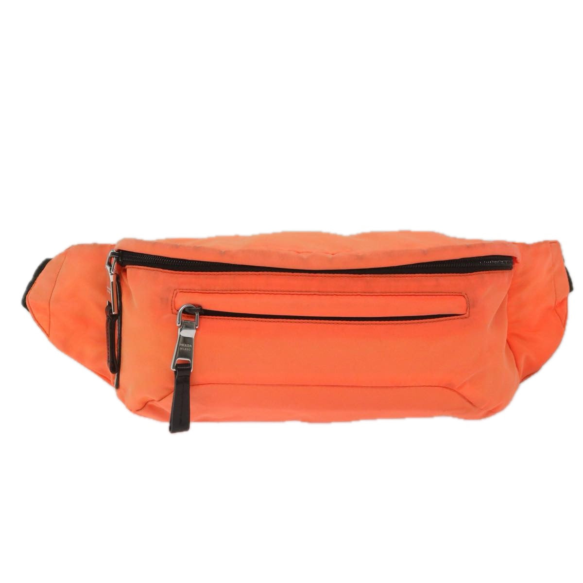 PRADA Waist bag Nylon Orange Auth hk893