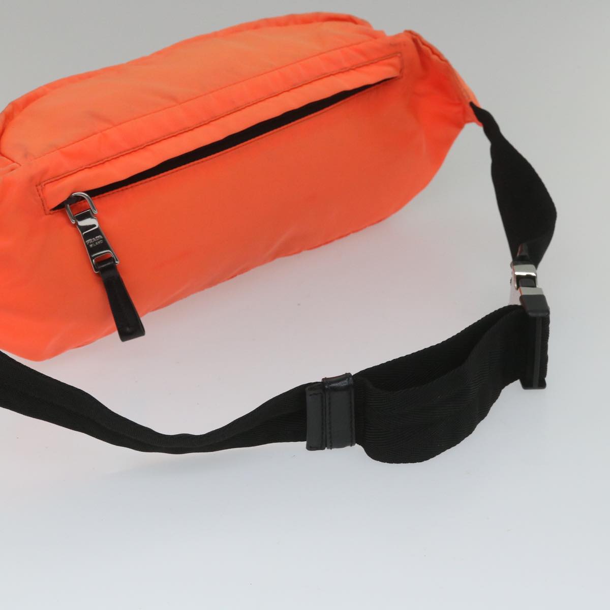 PRADA Waist bag Nylon Orange Auth hk893